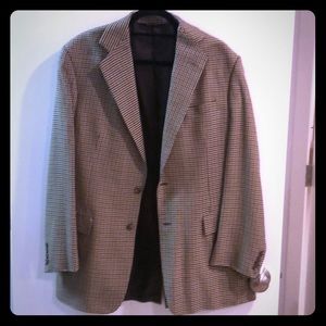 Brown checkered J. Crew Sports Coat